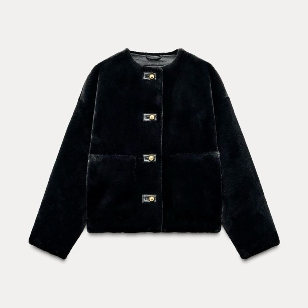 Zara faux fur jacket